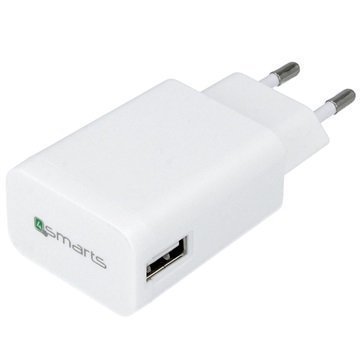4smarts PowerPlug Yleiskäyttöinen USB-Matkalaturi Valkoinen