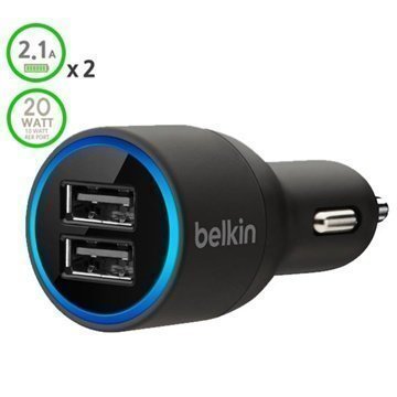 Belkin Yleismallinen Dual USB Autolaturi Musta