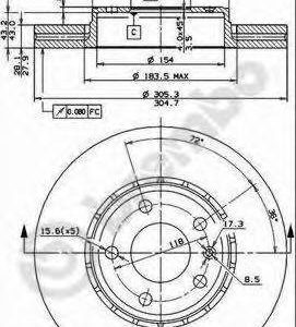 Brembo Jarrulevy