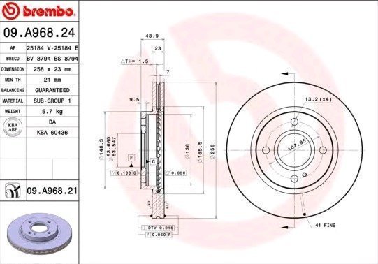 Brembo Jarrulevy