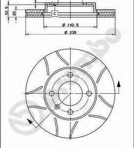 Brembo Jarrulevy