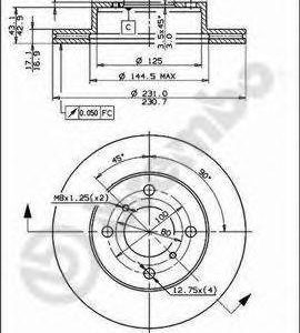 Brembo Jarrulevy