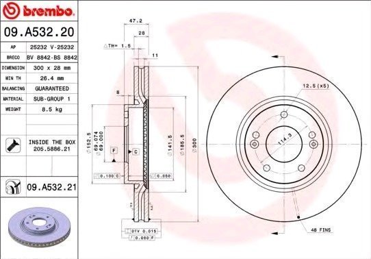 Brembo Jarrulevy