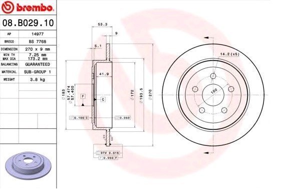 Brembo Jarrulevy