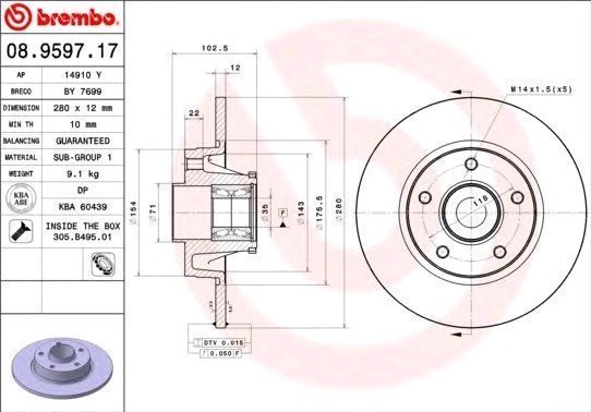 Brembo Jarrulevy