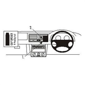 Brodit 652692 ProClip Volkswagen Bora 99-05