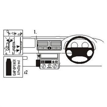 Brodit 652808 ProClip Volkswagen Bora 99-05