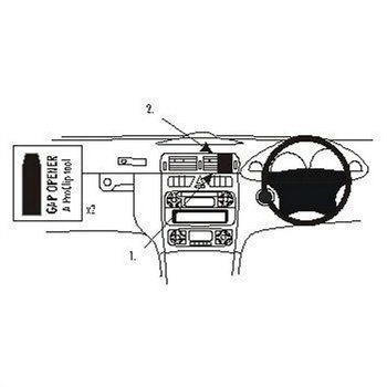 Brodit 652824 ProClip Mercedes Benz C-Class 00-06