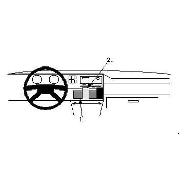 Brodit 851959 ProClip Volkswagen Golf II 84-91