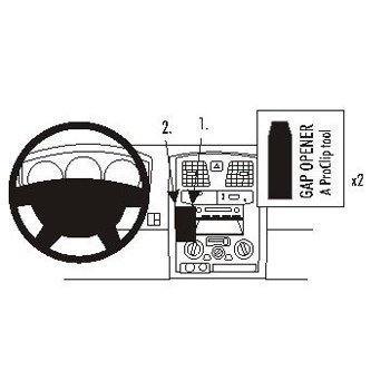 Brodit 853386 ProClip Isuzu D-Max 04-07