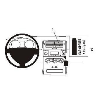 Brodit 853506 ProClip Mercedes Benz A-Class 05-12