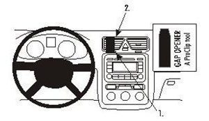 Brodit 853882 ProClip Volkswagen Eos 07-15