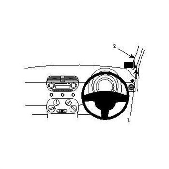 Brodit ProClip Fiat 500 07-11