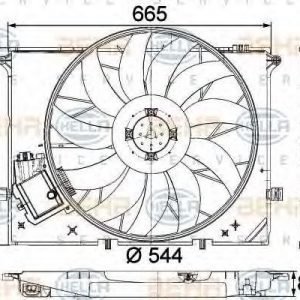 Hella Tuuletin Moottorin Jäähdytys