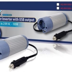 Invertteri 12 V - 230 V 100 W USB