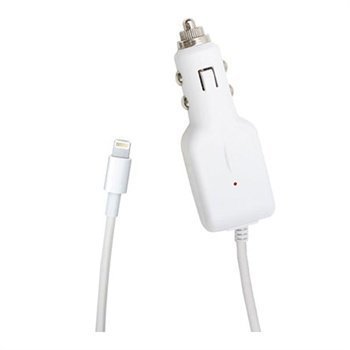 Ksix Car Charger iPhone 5 iPod Touch 5G iPad Mini White