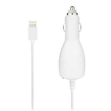 Macally MCAR10L Lightning Autolaturi iPhone 6S Plus iPad Air 2 Valkoinen