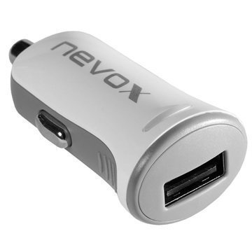 Nevox High Speed Suurnopeuksinen USB-Autolaturi Valkoinen