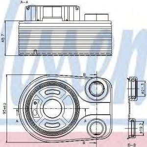 Nissens Moottoriöljyn Jäähdytin