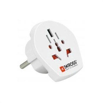 Skross USA / Europe Adapter White