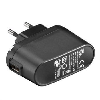 USB Travel Charger / Adapter Black