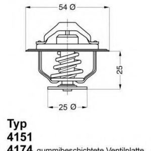 Wahler Termostaatti Jäähdytysneste