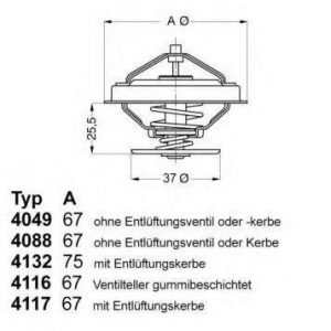 Wahler Termostaatti Jäähdytysneste