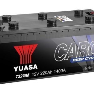 Yuasa 732GM 12V 220Ah 1400CCA Cargo Deep Cycle Glass Mat Käynnistysakku