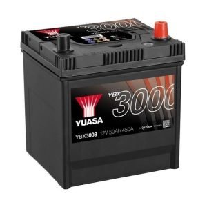 Yuasa YBX3008 12V 50Ah 450CCA SMF Käynnistysakku