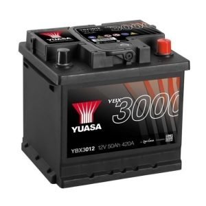Yuasa YBX3012 12V 50Ah 420CCA SMF Käynnistysakku