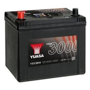 Yuasa YBX3014 12V 60Ah 450CCA SMF Käynnistysakku