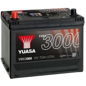 Yuasa YBX3069 12V 70Ah 570CCA SMF Käynnistysakku