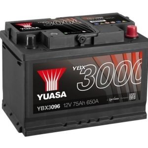 Yuasa YBX3096 12V 75Ah 650CCA SMF Käynnistysakku