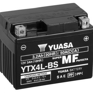 Yuasa YTX4L-BS 3Ah Maintenance Free Käynnistysakku