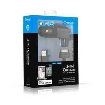 iPhone 5 iPad Mini Naztech N300 Charger Set 3-in-1